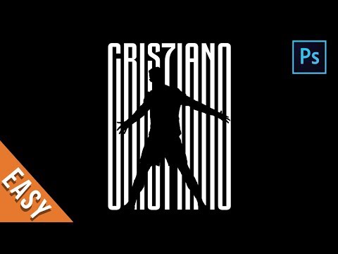 [ Photoshop Tutorial ] How to Create CR7 Juventus Text Effect
