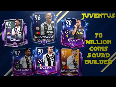 FIFA Mobile 19 JUVENTUS Squad Builder – 70 Million Coins  !! (Gameplay H2H)