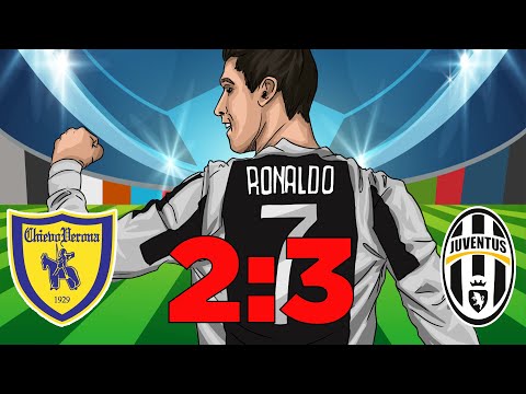 Chievo vs Juventus (2-3) Debut Cristiano Ronaldo Serie A 2018/19