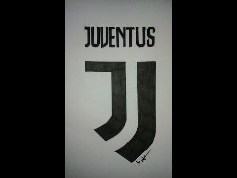drawing logo juventus 2017رسم شعار يوفنتوس