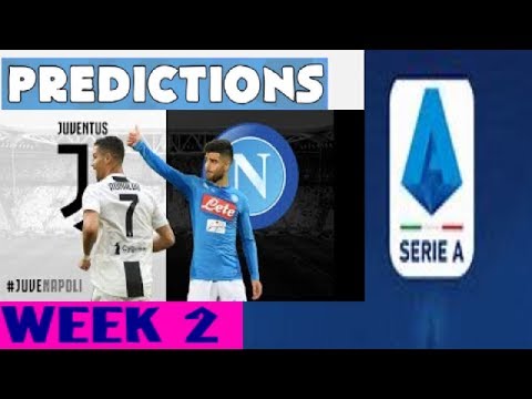 MATCHDAY 2 – 2019/20 Italy Serie A PREDICTION | Juventus vs Napoli | Lazio vs Roma