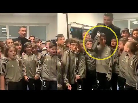 LIHAT REAKSI RONALDO JR SAAT AYAHNYA, RONALDO MELAKUKAN KUNJUNGAN KE CAMP JUVENTUS JR