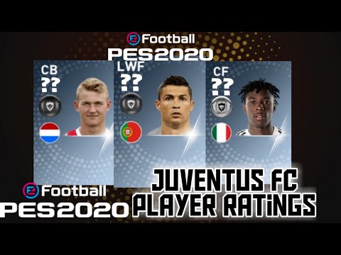 JUVENTUS FC (PM BLACK WHITE) PES 2020 Player Ratings Predictions??. Ft. Ronaldo,Kean,Dybala etc?