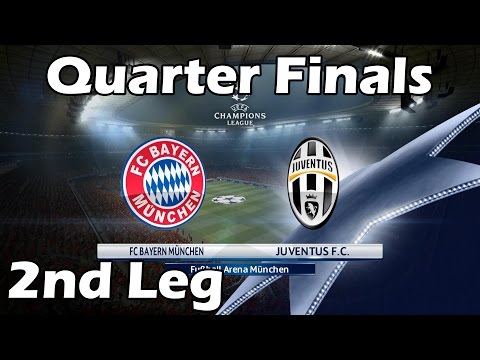 PES 2016 Champions League with Juventus | #10 Quarter-Finals Bayern Munich vs Juventus