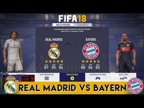 FIFA 18 | Real Madrid vs Bayern Munich | Full Match Gameplay (PS4/XBOX ONE) HD