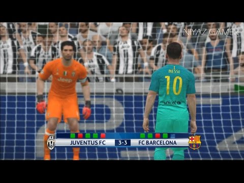 Juventus vs Barcelona | UEFA Champions League | Penalty Shootout | PES 2017 Gameplay