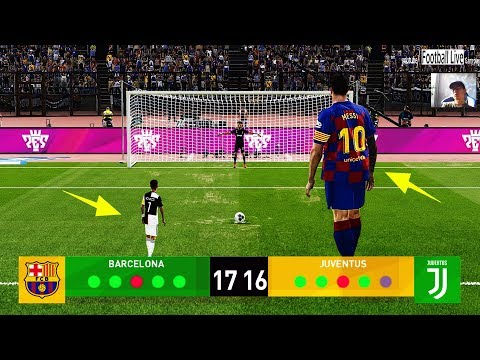 PES 2020 | GIANT players Barcelona vs TINY players Juventus | Penalty Shootout | Messi vs Ronaldo