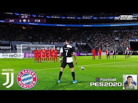 PES 2020 | Juventus vs Bayern Munich | C.Ronaldo Free Kick Goal | Gameplay PC