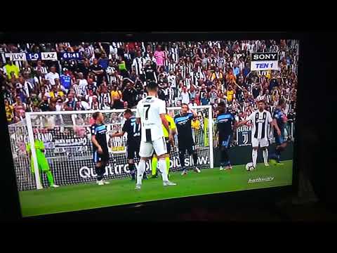 Cristiano Ronaldo first freekick for juventus vs lazio 25/08/2018
