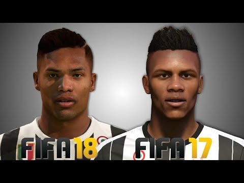 FIFA 18 vs FIFA 17 Juventus Player Faces (HD Graphics) Dybala, Higuain, Buffon