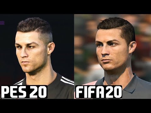 FIFA 20 vs PES 2020 – Juventus/Piemonte Calcio Player Faces Comparison