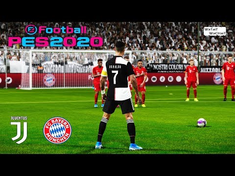 PES 2020 | Juventus vs Bayern Munich | C.Ronaldo Free Kick Goal & Hat – Trick | Gameplay PC