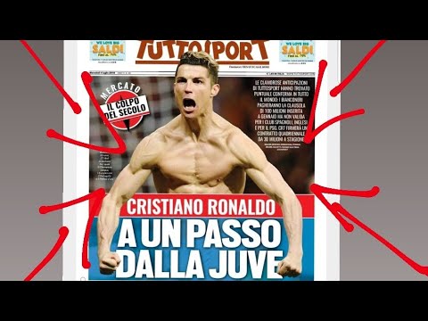 "CRISTIANO RONALDO AD UN PASSO DALLA JUVENTUS" TITOLONE DI TUTTOSPORT [Cristiano-Juventus news]