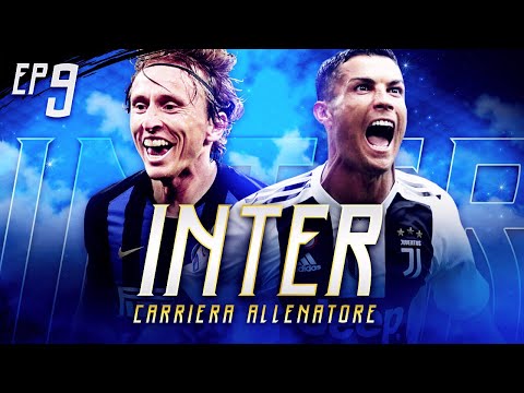 CRISTIANO RONALDO VS MODRIC! BIG MATCH ALLO JUVENTUS STADIUM! CARRIERA ALLENATORE INTER EP.9 FIFA19