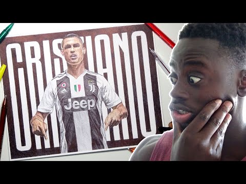 CRISTIANO RONALDO PEN DRAWING | Welcome To Juventus