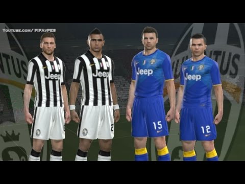 PES 2014 – Juventus New Kits 2014 – 2015 ( Home Away )