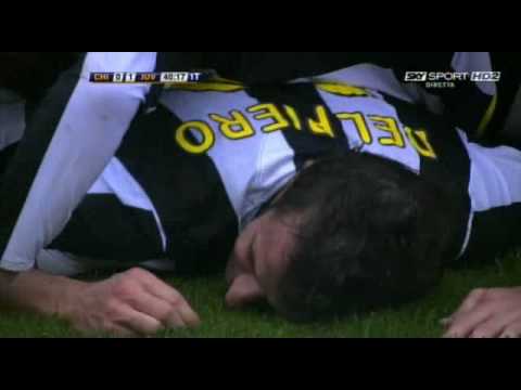 Chievo – Juventus 0-2 Il gol di Del Piero 09/11/2008