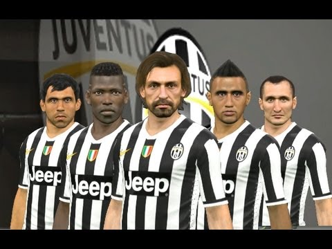 PES 2014 – Juventus Player Faces ( HD 1080p )