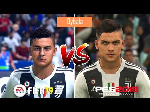 FIFA 19 vs PES 2019 | Juventus Players Faces Comparison | Fujimarupes