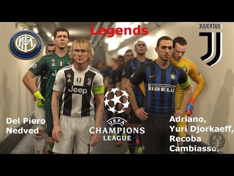 Inter Vs Juventus Champions League "Legends" | PES 2019 Patch [Giù]