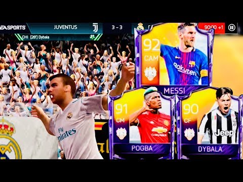 TOTW MESSI,POGBA,DYBALA – Real Madrid & Juventus Hybrid Squad Gameplay Review – fifa mobile