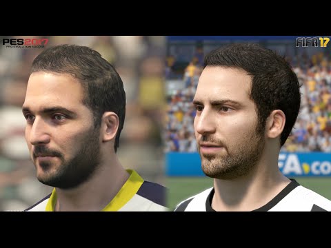 FIFA 17 vs PES 17 Juventus ALL Player Faces Comparison (Xbox One, PS4, PC)