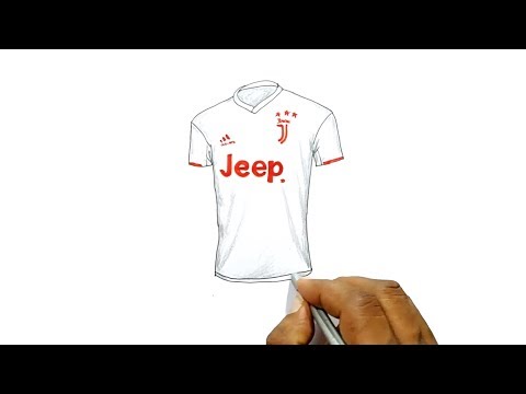 How to Draw the Juventus Away Jersey (2019/2020)