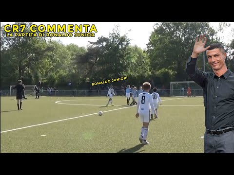 RONALDO COMMENTA LA PARTITA DI RONALDO JUNIOR | JUVENTUS-MANCHESTER CITY U9|