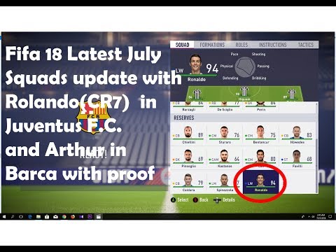 How to update all latest july last Squad with rolando in Juventus in Fifa 18|HD|GM ET Official Video