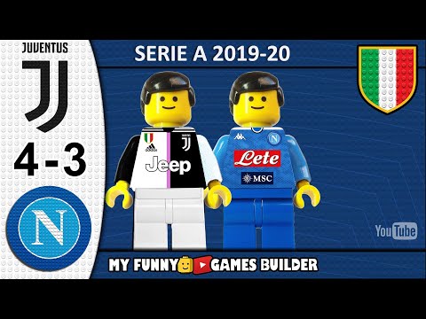 Juventus Napoli 4-3 • LEGO Serie A 2019/20 • Sintesi 31/08/2019 • All Goal Highlights Lego Football