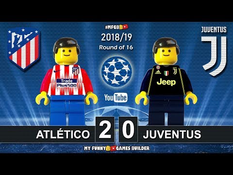 Atletico Madrid vs Juventus 2-0 • Champions League 2019 (20/02) All Goals Highlights Lego Football