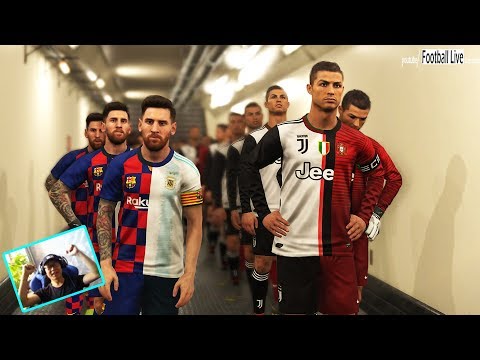 PES 2019 | Team C.RONALDO JUVENTUS PORTUGAL vs Team MESSI BARCELONA ARGENTINA