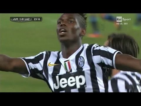 Juventus Lazio gol Pogba 1-0 Supercoppa Italiana (18 Agosto 2013)