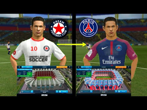 How To Create PSG Team ★ Kits Logo Players & Change Stadium ★ Dream League Soccer 2018