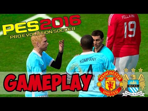 [TTB] PES 2016 Full Gameplay – Manchester United vs Manchester City – The way to play!