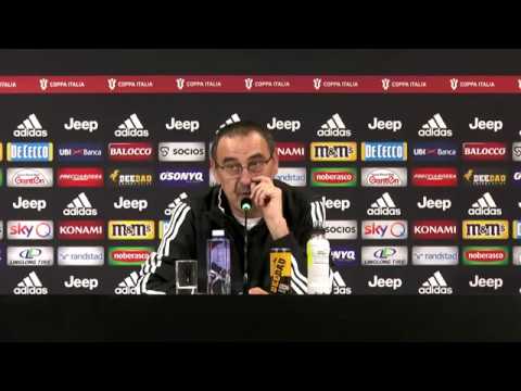 FOOTBALL: Coppa Italia Juventus news conference Sarri confirms Ronaldo isn't struggling with fitness